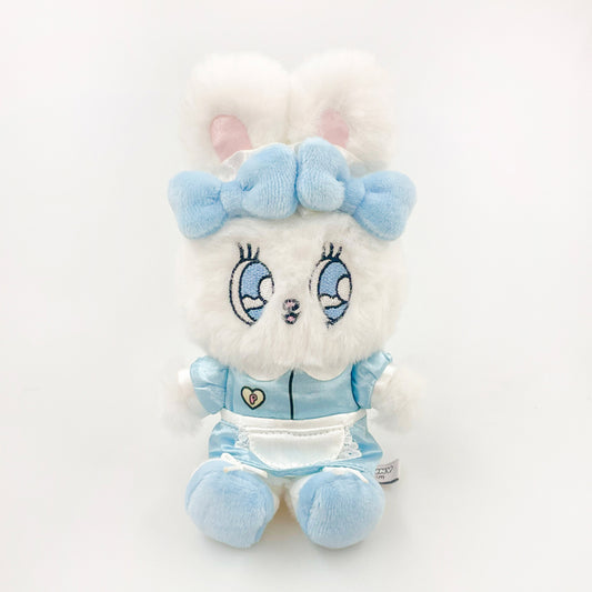 Esther Bunny Japan - Waitress Ribbon Cream Bunny - Plush Keychain