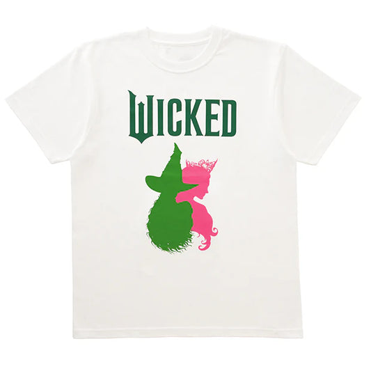 Universal Studios Japan - Wicked - Elphaba/Glinda T-shirt (White/Green/Pink)