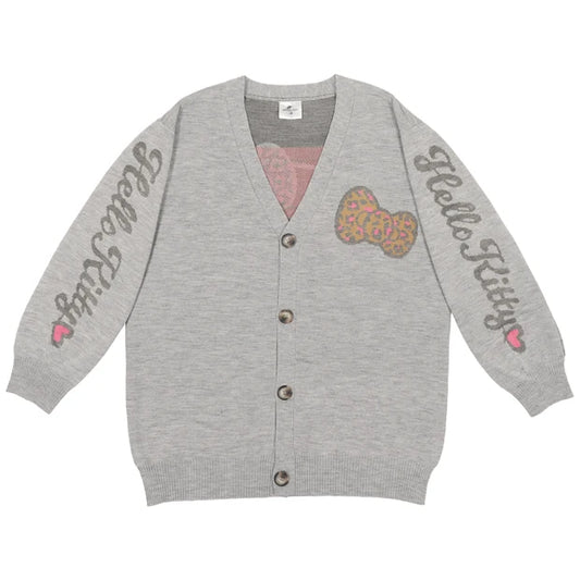 Universal Studios Japan - Hello Kitty - Grey Knit Cardigan