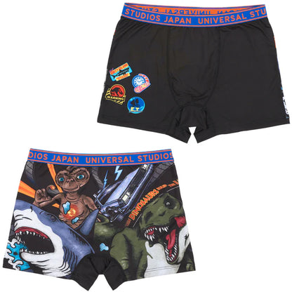 MAY 1 PREORDER - Universal Studios Japan - 25th Anniversary - Classic Rides - Jurassic Park / Jaws / Back to the Future / E.T. / Woody Woodpecker - Men's Underwear Set (2 pieces)