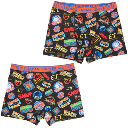 MAY 1 PREORDER - Universal Studios Japan - 25th Anniversary - Classic Rides - Jurassic Park / Jaws / Back to the Future / E.T. / Woody Woodpecker - Men's Underwear Set (2 pieces)