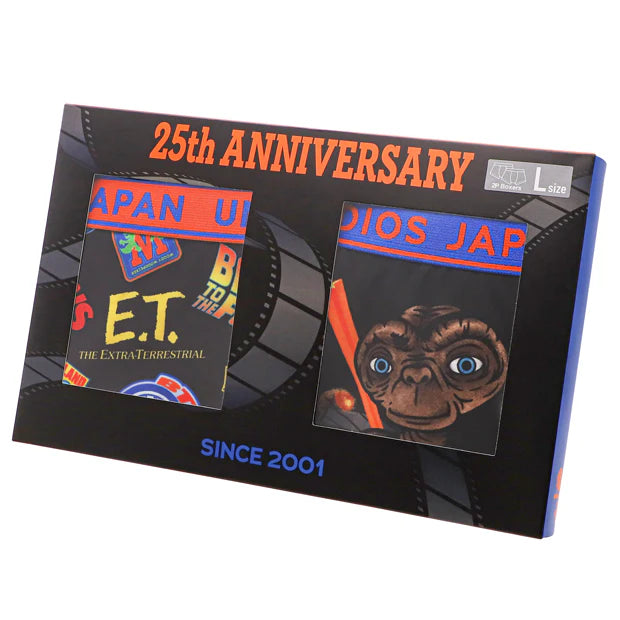 MAY 1 PREORDER - Universal Studios Japan - 25th Anniversary - Classic Rides - Jurassic Park / Jaws / Back to the Future / E.T. / Woody Woodpecker - Men's Underwear Set (2 pieces)