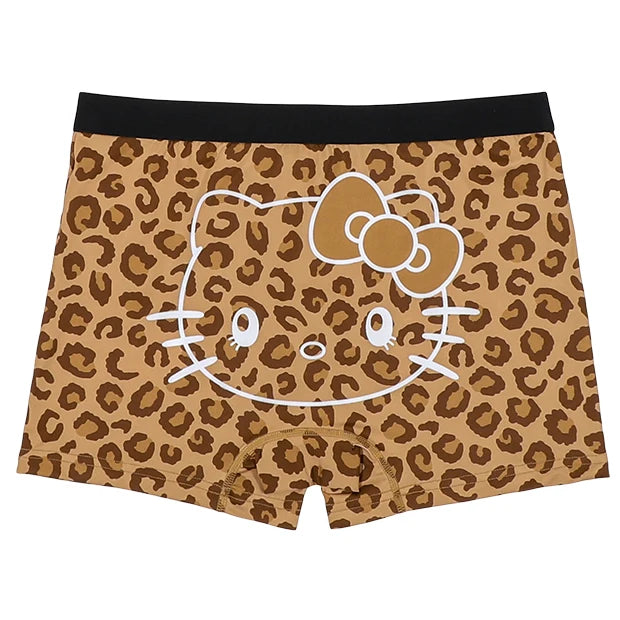 Universal Studios Japan - Hello Kitty - Brown Leopard Print - Men's Boxers