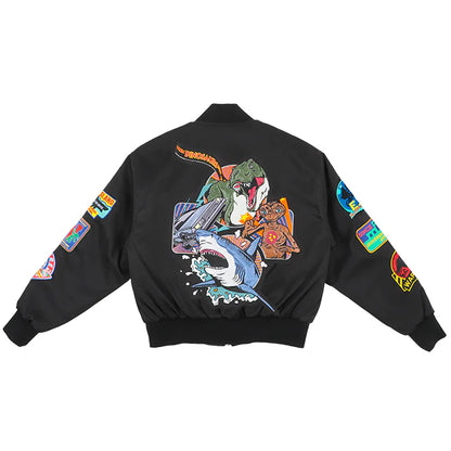 MAY 1 PREORDER - Universal Studios Japan - 25th Anniversary - Classic Rides - Jurassic Park / Jaws / Back to the Future / E.T. / Woody Woodpecker - Varsity Jacket