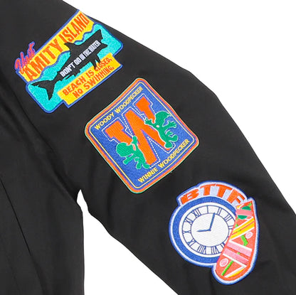 MAY 1 PREORDER - Universal Studios Japan - 25th Anniversary - Classic Rides - Jurassic Park / Jaws / Back to the Future / E.T. / Woody Woodpecker - Varsity Jacket