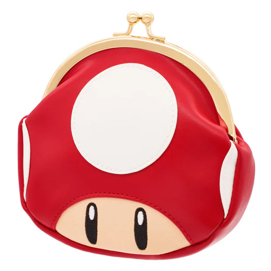 MAY 1 PREORDER - Universal Studios Japan - Super Nintendo World - Super Mushroom - Clasp Pouch
