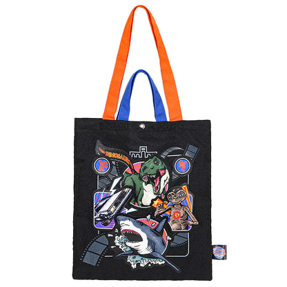 MAY 1 PREORDER - Universal Studios Japan - 25th Anniversary - Classic Rides - Jurassic Park / Jaws / Back to the Future / E.T. / Woody Woodpecker - Tote Bag
