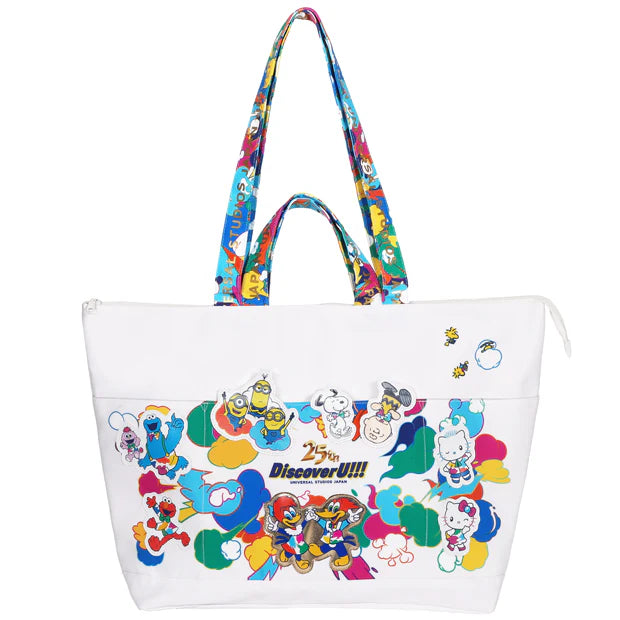 MAY 1 PREORDER - Universal Studios Japan - 25th Anniversary - Woody Woodpecker / Sesame Street™ / Minions / Hello Kitty / Peanuts - Tote Bag