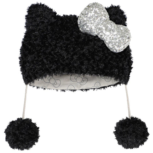 Universal Studios Japan - Hello Kitty - Black Pom Pom Hat - One Size
