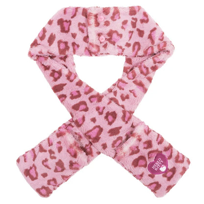 Universal Studios Japan - Hello Kitty - 3 Way Fluffy Pink Leopard Print Scarf Hat