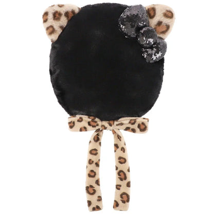 Universal Studios Japan - Hello Kitty - Fluffy Leopard Print Beret