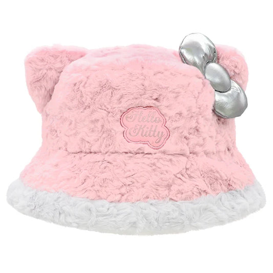 Universal Studios Japan - Hello Kitty - Pink Fluffy Bucket Hat