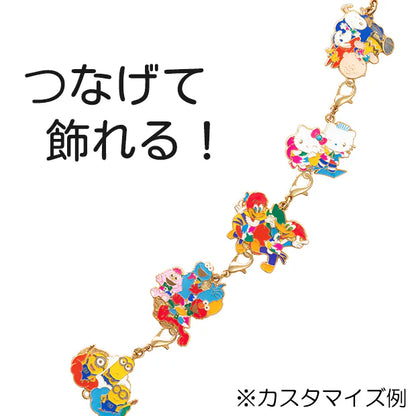 Universal Studios Japan - 25th Anniversary - Woody Woodpecker / Sesame Street™ / Minions / Hello Kitty / Peanuts - Charm Set (5 pieces)