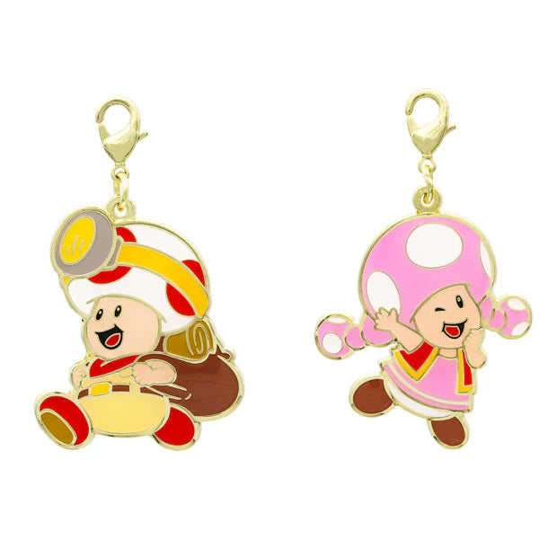 Universal Studios Japan - Super Nintendo World - Captain Toad/Toad - Charm Set (2 pieces)