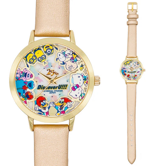 MAY 1 PREORDER - Universal Studios Japan - 25th Anniversary - Woody Woodpecker / Sesame Street™ / Minions / Hello Kitty / Peanuts - Watch