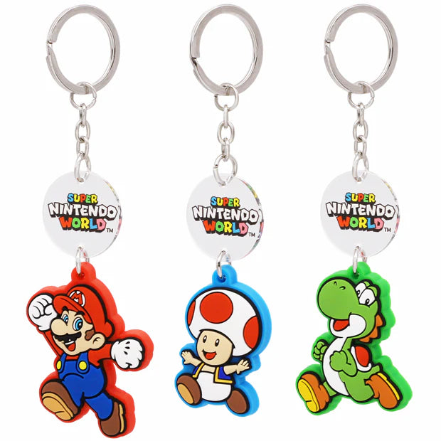 Universal Studios Japan - Super Nintendo World - Mario/Toad/Yoshi Keychain Set