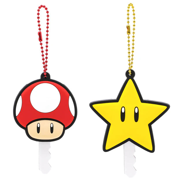 Universal Studios Japan - Super Nintendo World - Super Mushroom/Super Star - Key Cover Set (2 pieces)