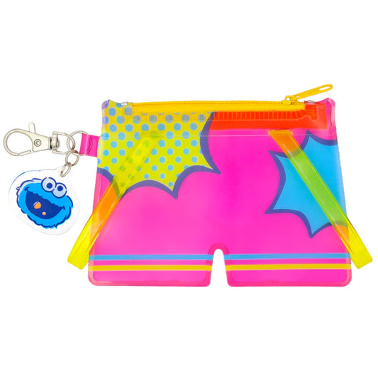 MAY 1 PREORDER - Universal Studios Japan - 25th Anniversary - Sesame Street -Cookie Monster  Pouch Keychain