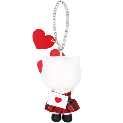 Universal Studios Japan - Hello Kitty - Red Plaid Plush Keychain