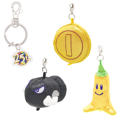 Universal Studios Japan - 25th Anniversary - Super Nintendo World - Bill/Banana/Coin- Plush Keychain