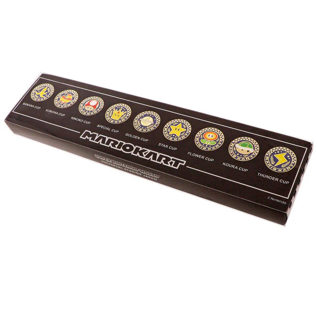 Universal Studios Japan - Super Nintendo World - Mario Kart - Pin Badge Complete Box (9 pieces)