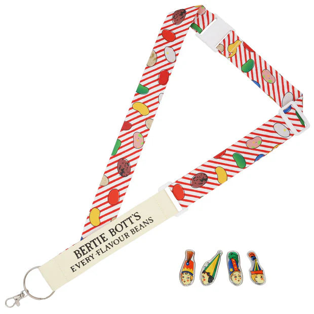 Universal Studios Japan - The Wizarding World of Harry Potter - Bertie Bott's Every Flavor Beans - Pin & Lanyard Set