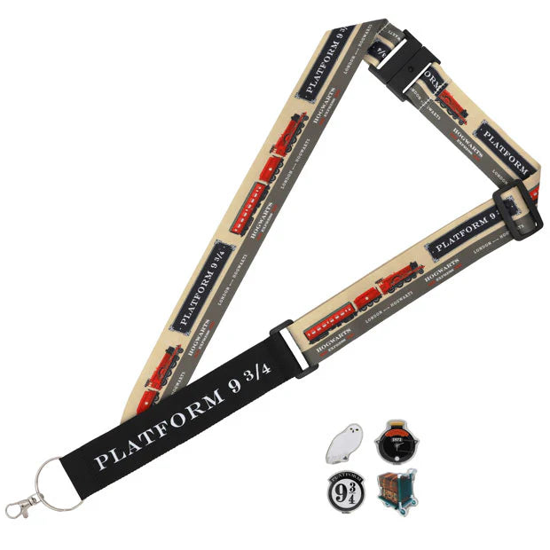 Universal Studios Japan - The Wizarding World of Harry Potter - Platform 9 and 3/4 - Pin & Lanyard Set