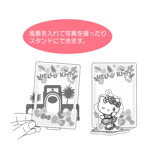 Universal Studios Japan - 25th Anniversary - Hello Kitty - Keychain & Hand Strap Set