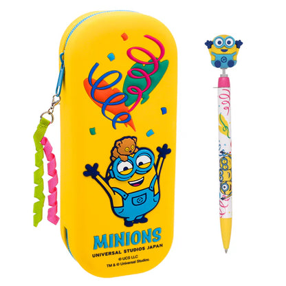 MAY 1 PREORDER - Universal Studios Japan - 25th Anniversary - Minion - Ballpoint Pen with Charm and Pen Case Set