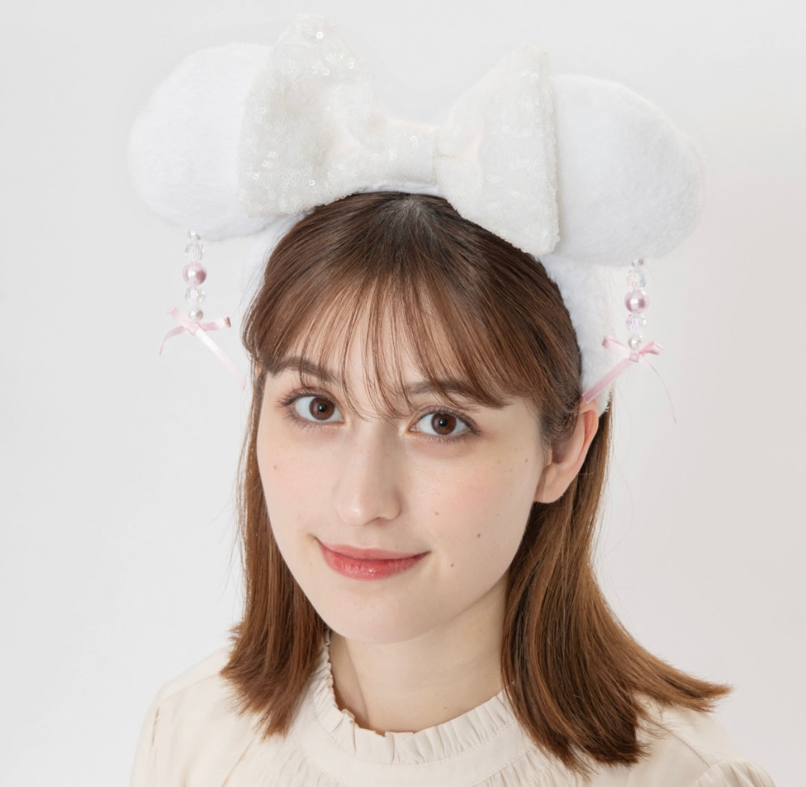 Tokyo Disney Resort - Fur Dangle Minnie Ears - 2 Colours