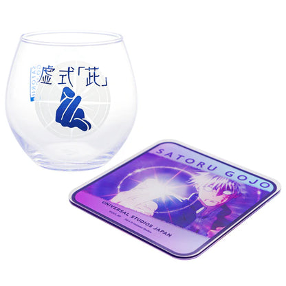 Universal Studios Japan - Jujutsu Kaisen - Gojo Satoru - Glass and Coaster Set