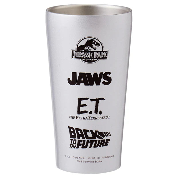 MAY 1 PREORDER - Universal Studios Japan - 25th Anniversary - Classic Rides - Jurassic Park / Jaws / Back to the Future / E.T. / Woody Woodpecker - Stainless Steel Tumbler