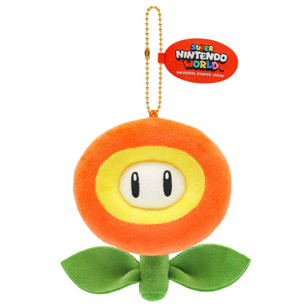 MAY 1 PREORDER - Universal Studios Japan - Super Nintendo World - Fire Flower - Plush Keychain
