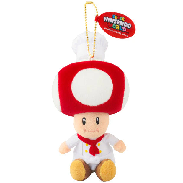 MAY 1 PREORDER - Universal Studios Japan - Super Nintendo World - Chef Toad - Plush Keychain