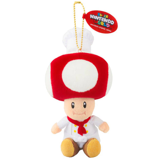 MAY 1 PREORDER - Universal Studios Japan - Super Nintendo World - Chef Toad - Plush Keychain