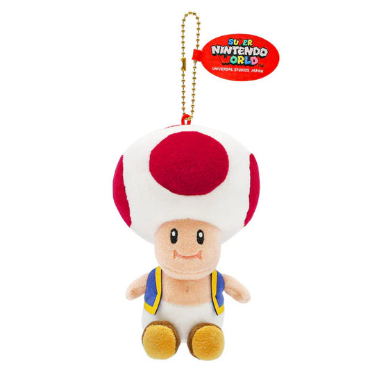 MAY 1 PREORDER - Universal Studios Japan - Super Nintendo World - Toad - Plush Keychain