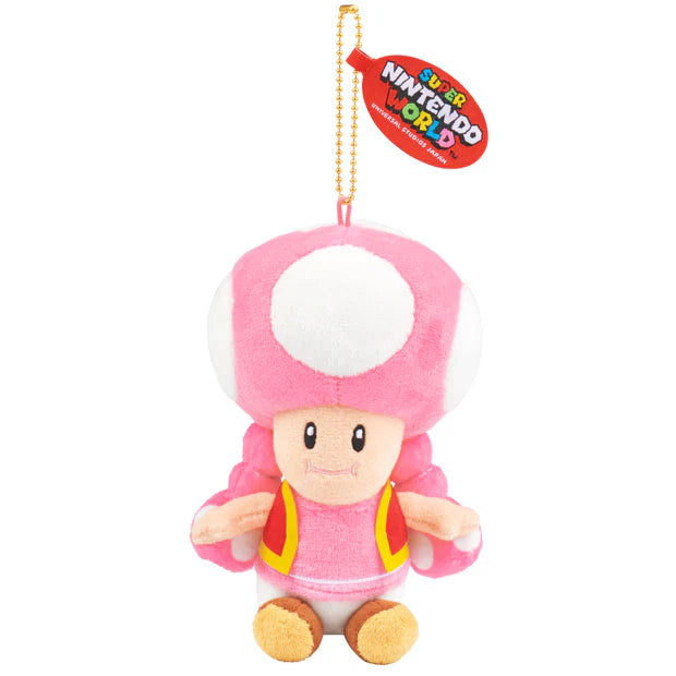 MAY 1 PREORDER - Universal Studios Japan - Super Nintendo World - Pink Toad - Plush Keychain