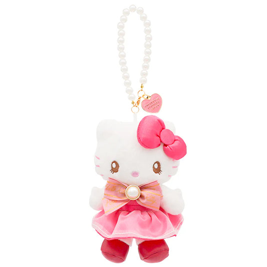 Universal Studios Japan - Hello Kitty - Pearl Plush Keychain