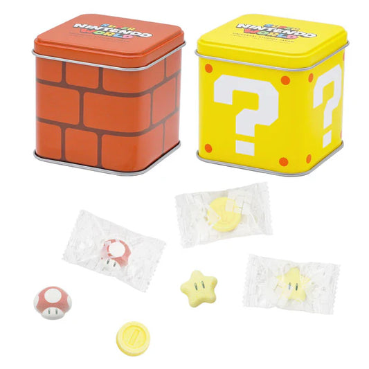 MAY 1 PREORDER - Universal Studios Japan - Super Nintendo World - Question Mark Block/Brick Block - Ramune Set (2 cans)