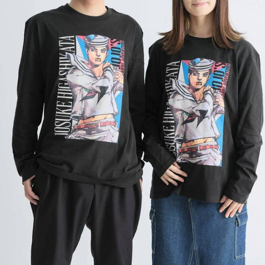 The Jojo World - Jojo's Bizarre Adventure - Hirohiko Araki Original Illustration - Long Sleeve T-Shirt: Josuke Higashikata