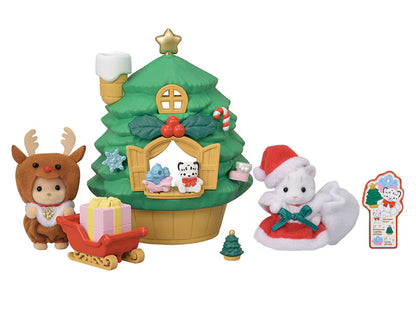 OCT 2 PREORDER - Japan Limited - Sylvanian Families - Baby Santa's Christmas Tree House