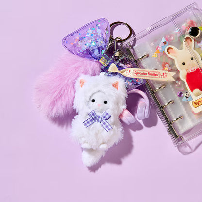 Sylvanian Families Japan - Persian Cat Girl - Cat Costume Keychain