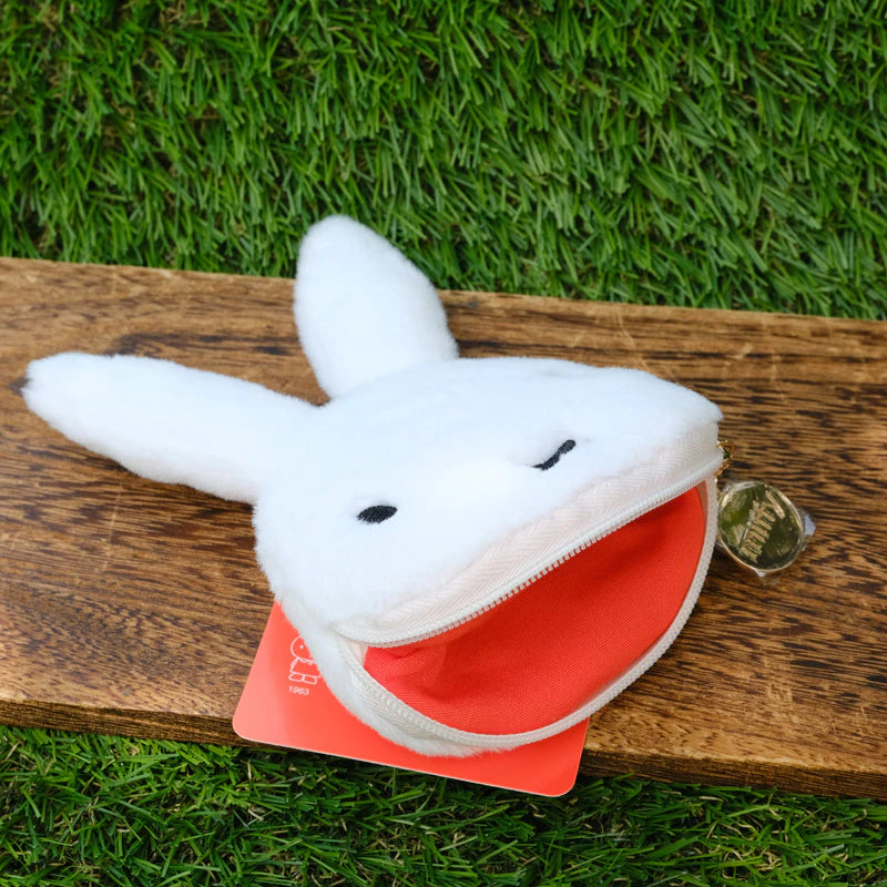 Miffy Japan - Miffy 70th Anniversary - Plush Face Coin Case Keychain - Type A