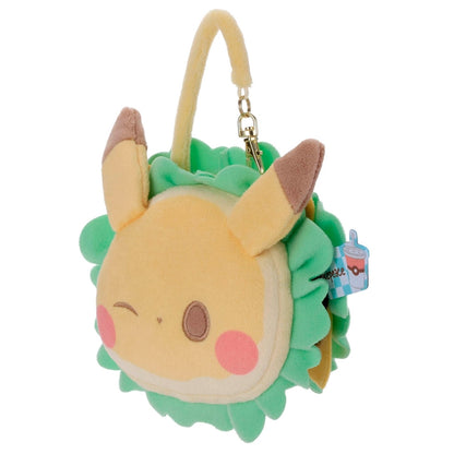 Japan Pokemon Center - PokePeace -  Plush Mirror (Hamburger Style) - Pikachu