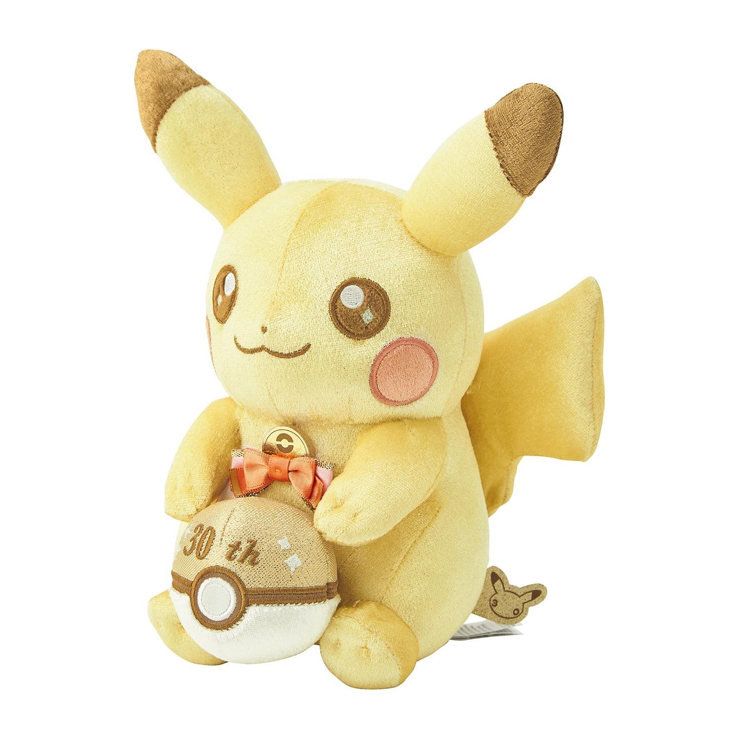 MARCH 12 PREORDER - Japan Pokemon Center Original - 30th Anniversary Plush Toy Shiny! Pikachu