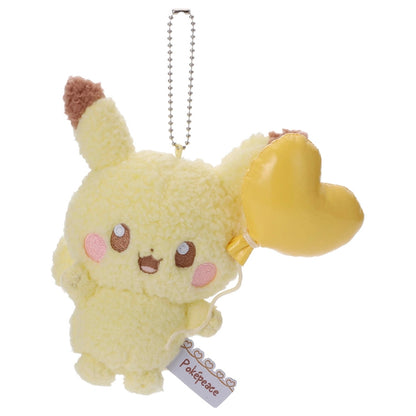 Japan Pokemon Center - PokePeace -  Mellow Heart - Plush Keychain - Pikachu