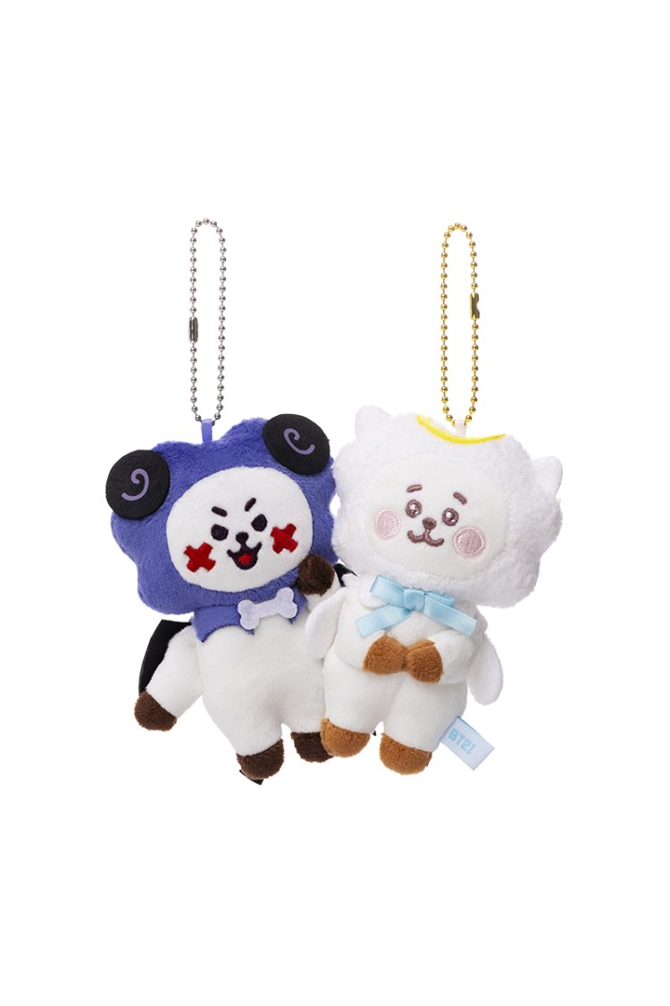 BT21 - Anegl&Villain Plush Keychain Set