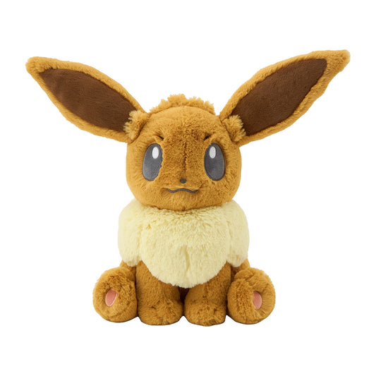 Japan Pokemon Center Original - Eevee - Fluffy Huggable Plush