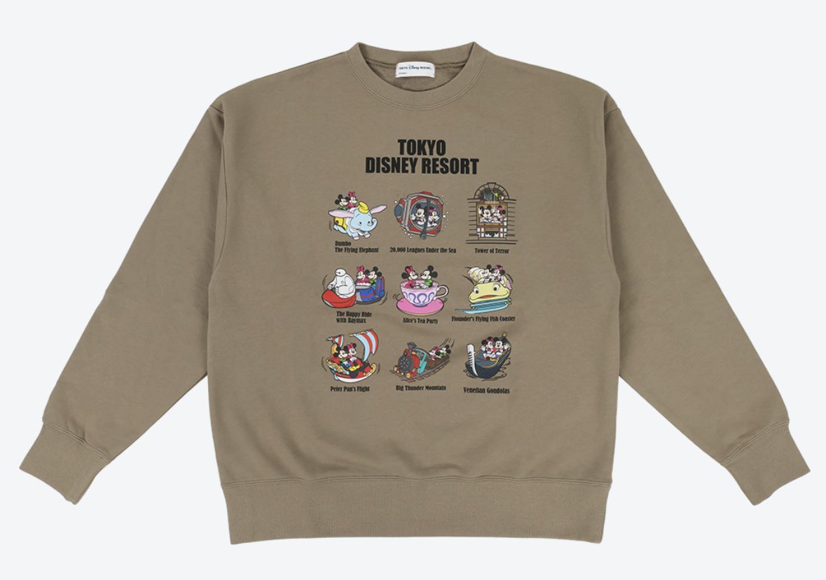 OCT 8 PREORDER - Tokyo Disney Resort - Mickey & Minnie Mouse - Ride Vehicle Sweatshirt (Unisex)