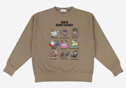 Tokyo Disney Resort - Mickey & Minnie Mouse - Ride Vehicle Sweatshirt (Unisex)